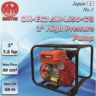 Okiyio High Pressure Pump Head 2" With 7.5HP Gasoline Engine
