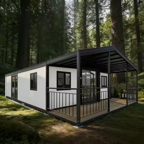 Luxury Tiny Homes, 20-foot/40-foot Expandable Modular Folding Houses, Fully Equipped Kitchens and Mo