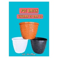 DSO 101 - SHALLOM brand BATIK motif flower pot 25 cm batik flower pot/ shallom flower pot/ shallom p