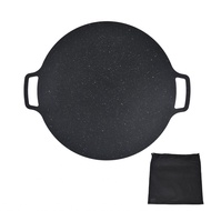 Bestchoices Korean BBQ Grill Pan Iron Nonstick Heat Resistant Round Grilling Tray For HG
