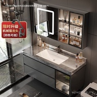 Fixed Bathroom Mirror Cabinet Slate Washbasin Seamless Cabinet Combination Bathroom Washbasin Washba