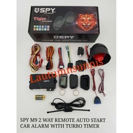 SPY M9 2 WAY REMOTE AUTO START SECURITY CAR ALARM SYSTEM WITH TURBO TIMER