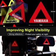 Diamond-level Strong Reflective Motorcycle Sticker Motorcycle Safety Warning Triangle Decals