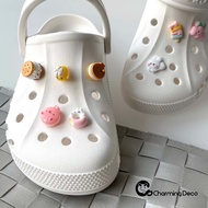 [Charming Deco] ㅇㅅㅇ Emoji (ㅇㅅㅇ Donuts / ㅇㅅㅇ Cookies / ㅇㅅㅇ Sushi / ㅇㅅㅇ Jelly / ㅇㅅㅇ Chicks) Button Shoe Cute Croc Charms decorations accessories Shoes charm crocs jibbitz Shoes diy charms sneaker