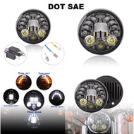 DAYMAKER DOT SAE Motorcycle Headlight 16 LED 5.75 Inch 75Watt 5.75 5 Inch