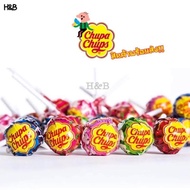 อมยิ้ม จูปาจุ๊บ Chupa Chups (20ชิ้น) คละรส ลูกใหญ่ 11กรัม ขนม Candy จูปาจุ๊ปส์