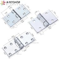 MIOSHOP Flat Open, Heavy Duty Steel No Slotted Door Hinge, Creative Folded Soft Close Interior Close Hinges Furniture Hardware Fittings