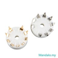 MEET 5pieces B9A Ceramic 9Pin Tube Socket for 12AX7 12AT7 12AU7 ECC83 ECC82 E88CC