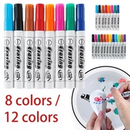MKR 8pcs 12pcs Children's Magical Water Painting Pen Floating Doodle Pen Colorful Mark Pen Whiteboar