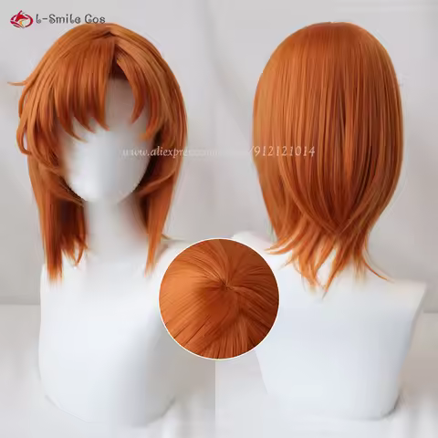 Ryugu Rena Cosplay Wig 35cm Orange Brown Wigs Ryugu Reina Cosplay Anime Cosplay Wigs Heat Resistant 