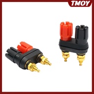 TMOY Speaker Banana Plug Terminal Connector Banana Soet Dual Female Banana Plug For Speaker Amplifie