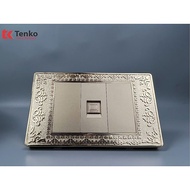 LAN Socket (RJ45) TV and Computer In-Wall Copper Pattern Face Brand TK-C8-073