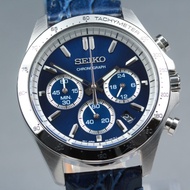 SEIKO Chronograph 8T63-00D0 Date Blue Quartz 42mm Men's Watch