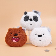 FHDFH We Bare Bears Plush Bear Coin Purse Panda Bear Plush Bear Plush Doll Card Bag Key Bag Headphone Bag We Bare Bears Plush Wallet Hanging Ornaments