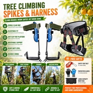 Tree Climbing Gear Set 2 Gears climbing harness Tree Spike Climbing Spikes Set  Adjustable Climbing 