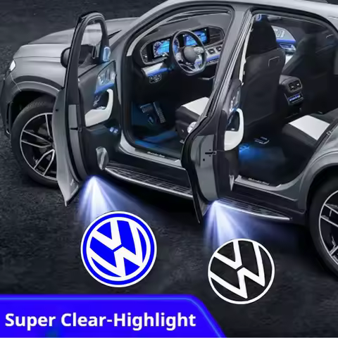 2-4x Passat VW B6 B7 B8 B9 Golf 5 6 7 Jetta MK6 MK7 Touareg GTI R LED Car Door Projector Welcome Gho