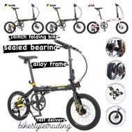 FOLDING BIKE/BASIKAL LIPAT/Alloy Folding bike/basikal lipat 16inch/Folding Bike 16”/hydraulic disc brake folding/1628