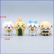SQ3 4pcs Chiikawa Action Figure Chiikawa Hachiware Usagi Rakko Model Dolls Toys For Kids Gifts Colle