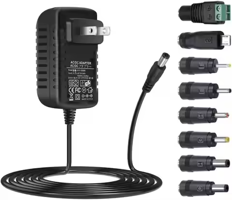 Universal AC Adapter 12V 2A Power Supply Charger 24W AC110V to DC12V 2000mA 1500mA 1000mA 500mA Powe