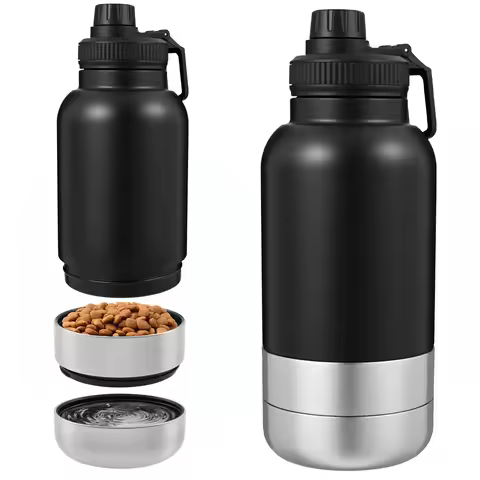 32 oz Capacity Portable Dog Water Bottle 3 in 1 Leak Proof Dog Travel Water Bottle with 2 Detachable