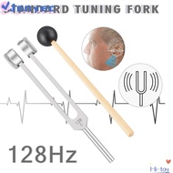 JONY1EC 128Hz Tuning Forks, Aluminum Alloy 128 Hz Frequency Reflex Hammer,  Massage Energy Healing H