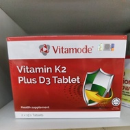 VITAMODE VITAMIN K2 + D3 30S Vitamode Vitamin K2 Plus D3 Tablet (2 x 15's) exp 11/2026 Vitamode Vita