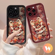 Cute Lion Head Case Compatible for IPhone 7Plus 11 15 14 13 12 Pro Max XR 15 7 8 6 6S Plus XS X MAX SE 2020 Angel Eyes Couples Cartoon Creative Happy Cute Lion Dance Soft Cover