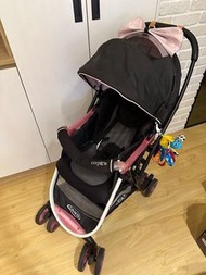 Graco 二手 嬰兒雙向推車 CITIACE粉紅色 嬰兒車   單手秒收 手推車  限自取板橋