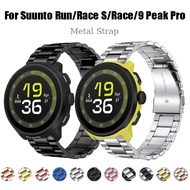 Stainless Steel Strap For Suunto Run/Race S/Race/9 Peak Pro Metal Strap Bracelet Band Accessories