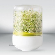 [Kesoto1] Countertop Reusable Bean Sprouts Maker Bean Plants Sprouting System Seeds Container Bean Sprouts Machine for Wheatgrass
