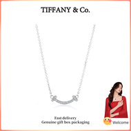 (New) Womens Fashion necklace s925 sterling silver T Series Smile Diamond Necklace Valentines Day ho