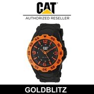 CAT LB-141-21-134 Caterpillar Black Orange Analog Watch