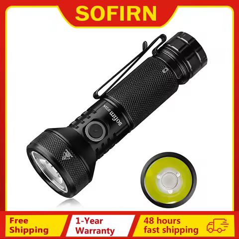 Sofirn IF22A 2100lm Flashlight 21700 Powerful Light SFT40 LED 629M Long Range USB C Rechargeable Cha