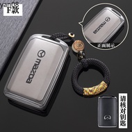 Soft TPU Key Fob Cover 360 Degree Protector Key Holder with Keychain For Mazda 3 Alexa CX-30 CX-3 CX
