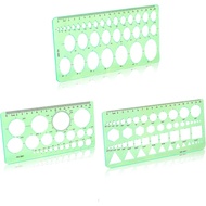 3PCS Circle Template，Plastic Circle Stencils, Geometric Circle Template for Drawing, Elliptical for 