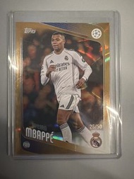 Topps Kylian Mbappe 26/50 球員卡