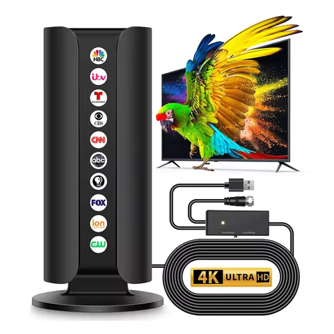 2025 TV Antenna for Smart TV and Old TVs 360° Signal Reception TV Antenna with Amplifier Digital HD 