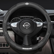 Nissan car steering wheel cover leather Non-slip No Smell Thin Suitable for Almera Grand X-Trail Lix