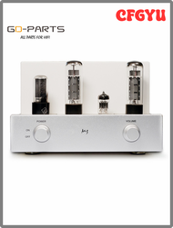 CFGYU Class A EL34เดี่ยวปลายท่อเครื่องขยายเสียงไฮไฟเสียงสเตอริโอแบบท่อแอมป์ของเดสก์ทอปแอมป์สำหรับบ้า