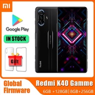 Xiaomi Redmi โทรศัพท์มือถือของแท้ K40 90% เล่นเกมใหม่สมาร์ทโฟนแอนดรอยด์11 MIUI 12.5แปดคอร์1200 Octa 