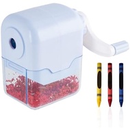 Crayon Sharpener Compatible with Crayola, Manual Hand Crank Crayon Sharpener, Transform Dull Crayons