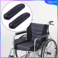 [dolity] 2x2Pcs Padded Armrest for Wheelchairs Non Slip Heavy Duty for Transport Chairs 22.5cm