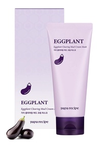 Papa Recipe Eggplant Mud Cream Mask 3.38 Ounce - Korean Skin Care, Dead Skin Exfoliator for Sensitiv