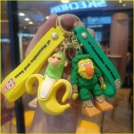 Italian Brainrot Keychain Schimpanzini Bannanin Pendant Cartoon Bags Accessories Anime Periphery