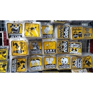 1 Sticker Has A Child In The Car 5 Inches (12.5 Cm) Free Wifi If They Are Wrong Apologize. Sorry For