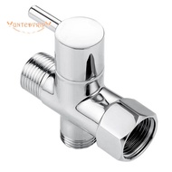 Bidet T Adapter Arofa Brass T Adapter with Shut-Off Valve 3-Way Tee Connector 7/8In X 7/8In X G1/2 f