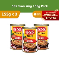 555 Tuna Sisig 155g (Pack of 3) - Healthy, High Protein, Vit A, No Preservatives
