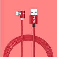 [MALAYSIA READY STOCK] TOPK AM30 1m Micro USB/Type C/Ligthning 8-pin USB Cable Magnetic Charging Cab
