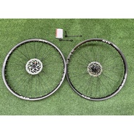 Bicycle wheelset 29er GTS TCS ASYM I35 offset rim tubeless compatible