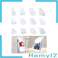 [HOMYL2] Acrylic Brochure Holder Brochure Display Stand,Gifts Document Paper Literature Holder Magazines Holder for Pamphlet Reception